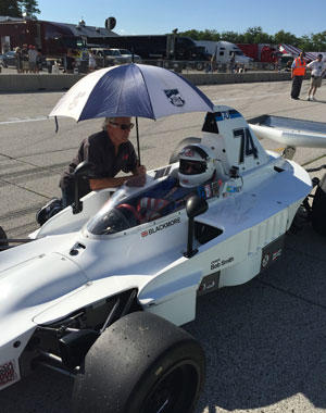 Barry Blackmore, pre-crash with his Formula 5000 car