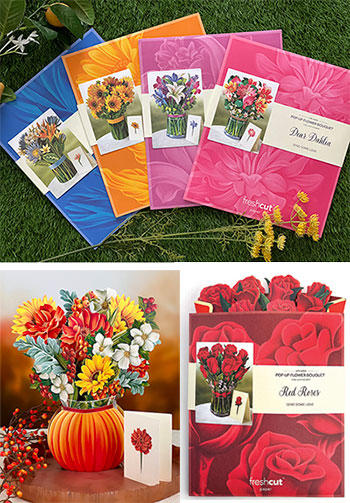 West Bend Gift Shop Pop-Up Paper Flower Bouquets