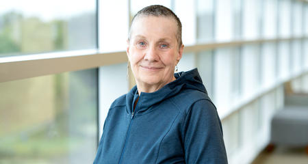 Marilynn Hoffmann, breast cancer clinical trial patient