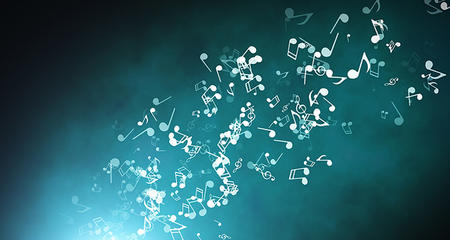 Music Notes in the Air