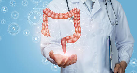 provider holding intestines