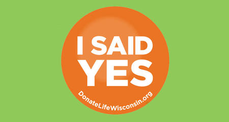 "I said yes" organ donor graphic