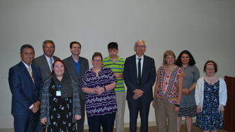St. Joseph's Hospital Project SEARCH class with Gov. Evers