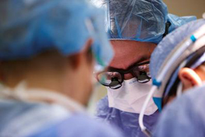 Dr. Doug Evans performing surgery